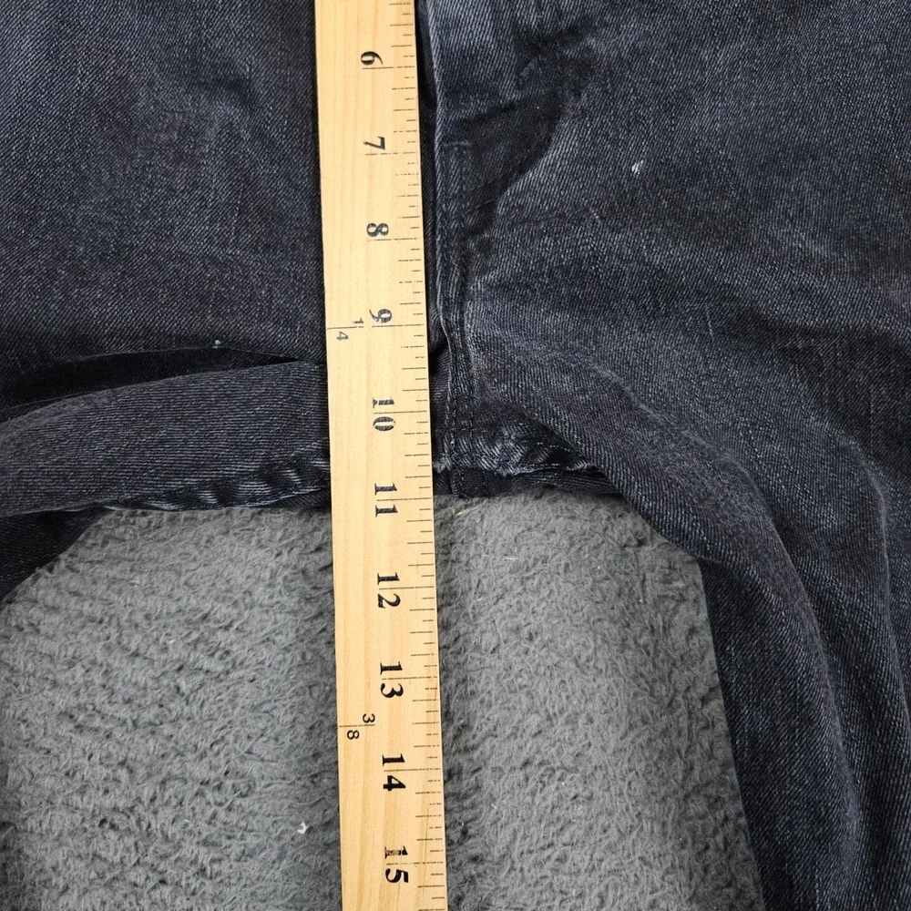 Levis 514 Straight Fit‎ Mens Black Denim Jeans 34x32